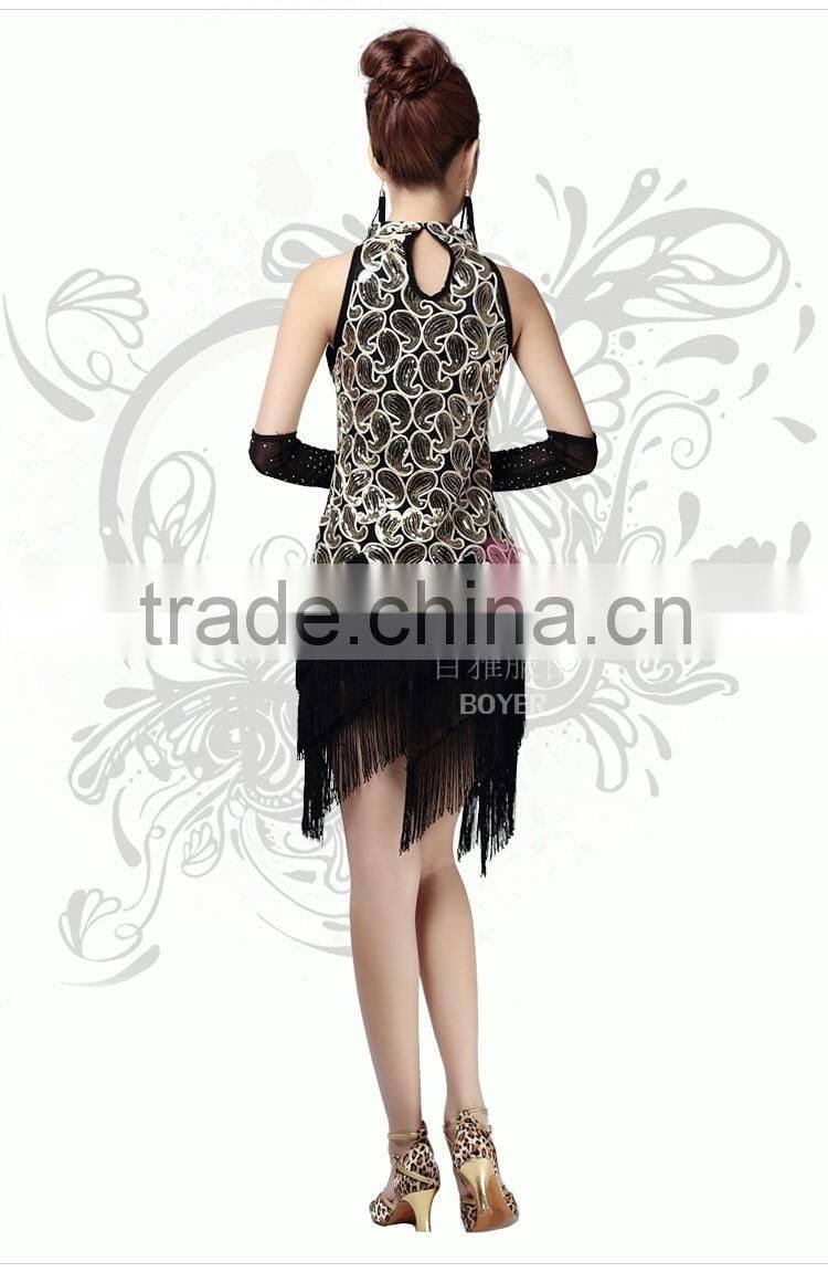 2016 New Arrivals Cheap Latin Dance Costumes Skirt for Women Sexy Latin Ballroom Dress for Sale