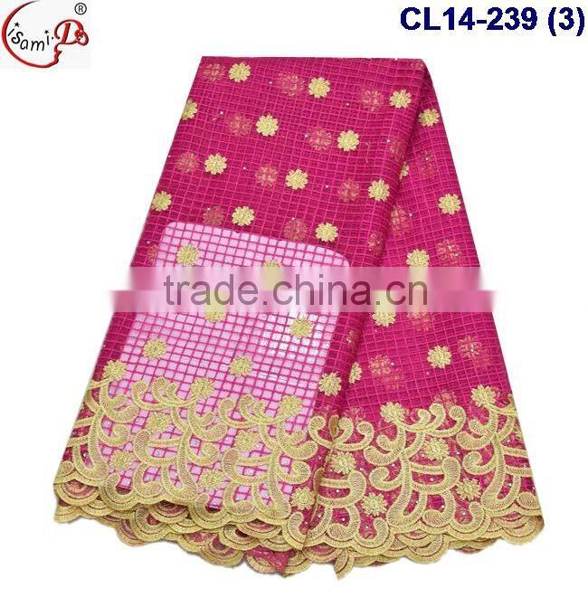 CL14-239 Fashion fantastic adorable lovely dot pattern charming romantic design net Lace fabric material for dating in 2016