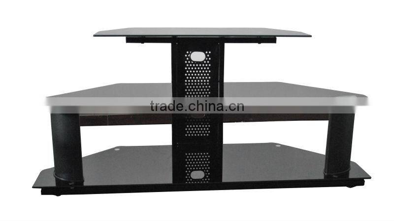 black glass plasma tv stand tv unit led tv wall unit RN1204