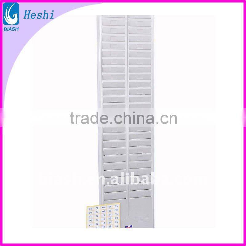 20 slot plastic time recording machine clock card rack