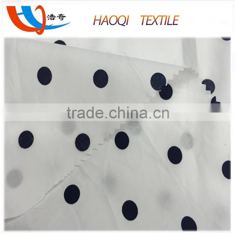 dots printed 100% cotton poplin fabric for blouse
