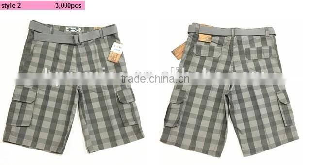 Men's belted cargo shorts