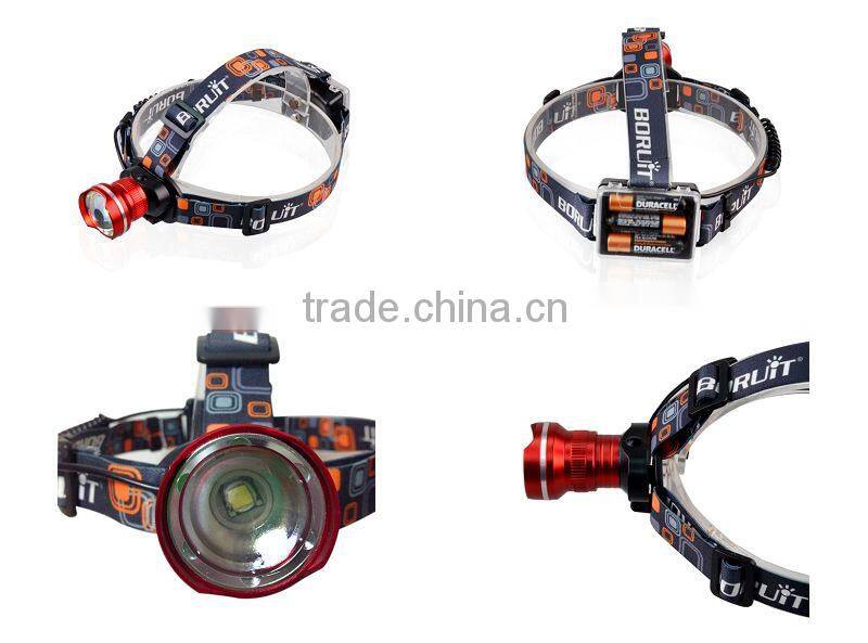 (10085) 395nm High Power AA Battery Zoom LED UV Headlamp for Hunting