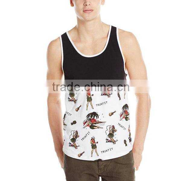 OEM factory polyester / cotton tank top