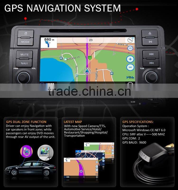 EONON D5150V 7" Digital Touch Screen Car DVD Player with Built-in GPS For BMW E46