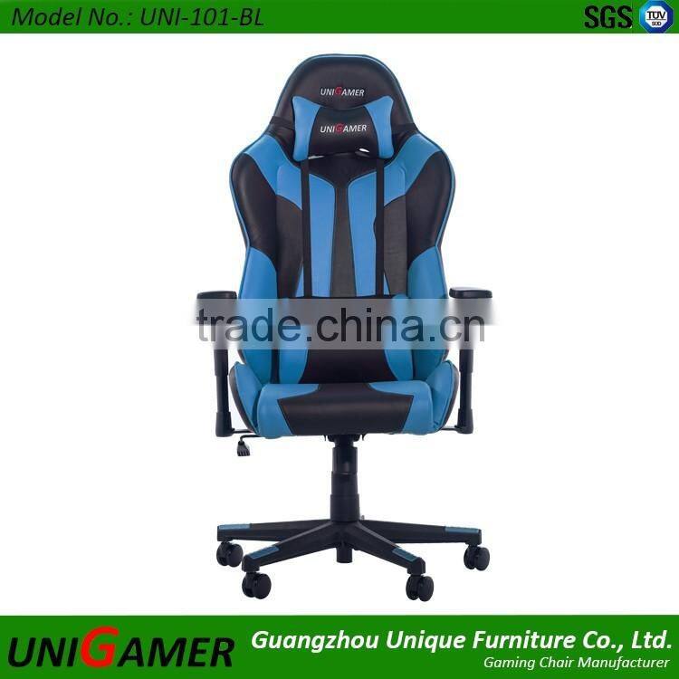 2016 New Design pu leather swivel racing style gaming office chairs with 3D armrest