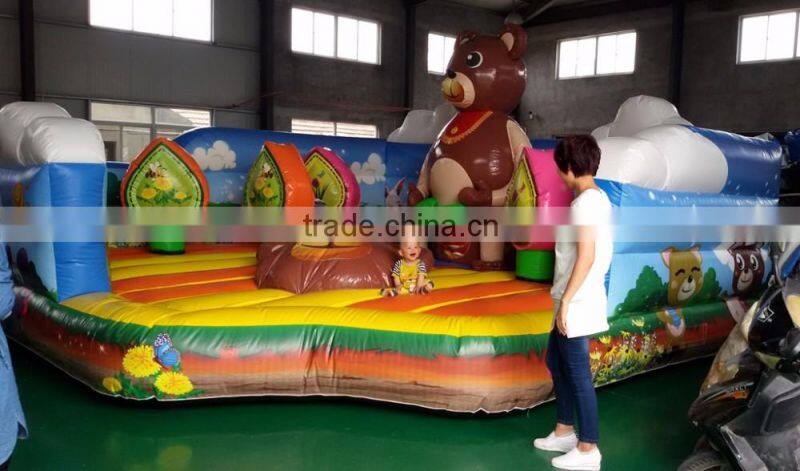 cheap commercial grade inflatable playground /bounce house for kids
