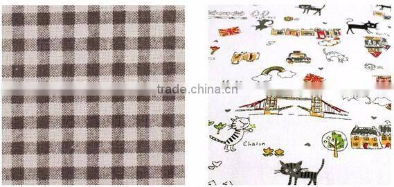 Cotton and linen cartoon printed fabrics