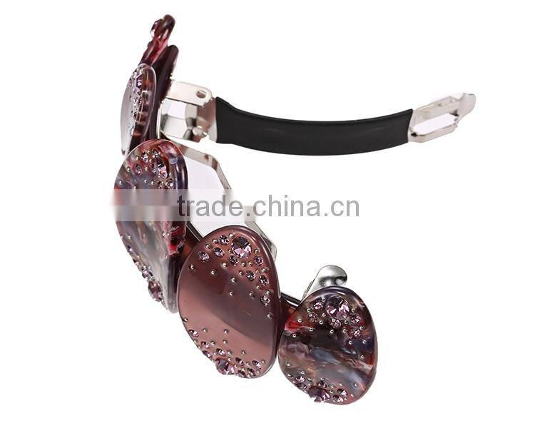 2015 Occident ladies beautiful alloy Japanese flower hair clips