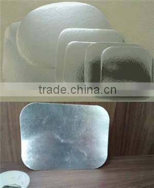 No2 Foil Laminated Board Lid for foil container,die cut foil lid