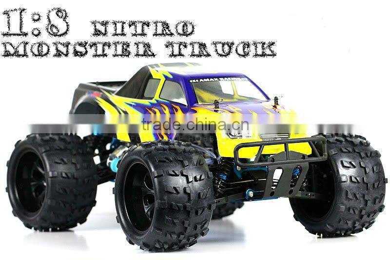 1/8th rc gas powered car 4wd