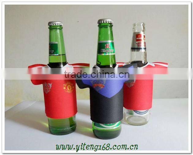 2013 hot-selling fashion cloth pattern neoprene beer cover bottle holder