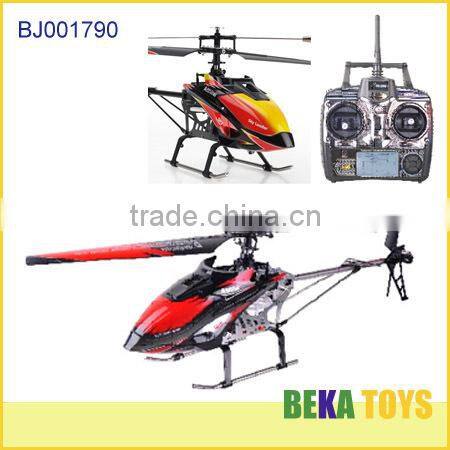 Hot selling 2.4G 4 channel big black rc single propeller helicopter