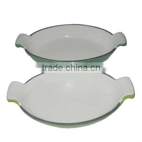 cast iron dish pan 3pcs