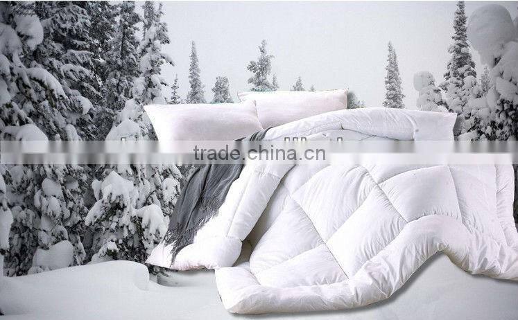 Embossing emerizing 100% polyester/cotton white quilt
