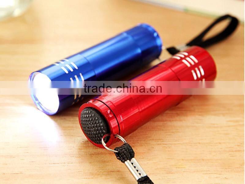 high quality LED mini flash light white led aluminum keychain torch