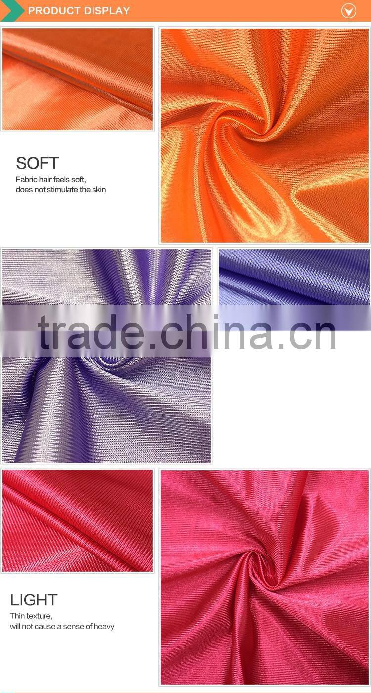 China suppliers mercerized plain fabric 100% polyester tricot unbrushed fabric
