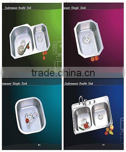 cUPC stainless steel double bowl kitchen sink 8247A