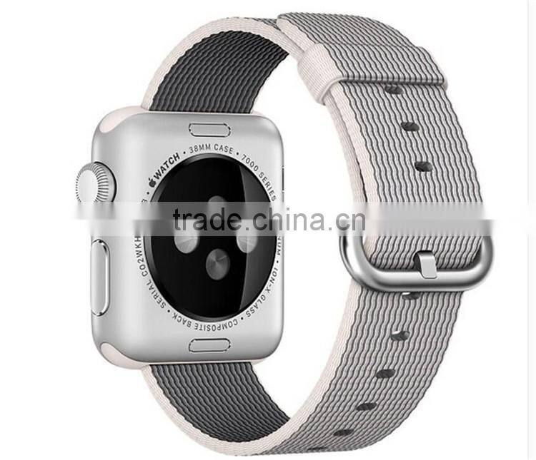 Original 1:1 38mm 42mm Nylon Watch Band with Steel Buckle For Apple Watch Woven Nylon Watch band with adapter