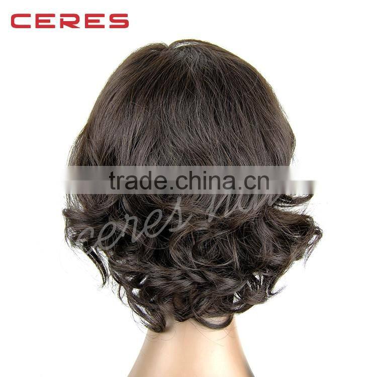 2016 Wholesale high quality brazilian virgin tina turner human hair wig