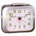 Plastic old fashion table square bell alarm clock