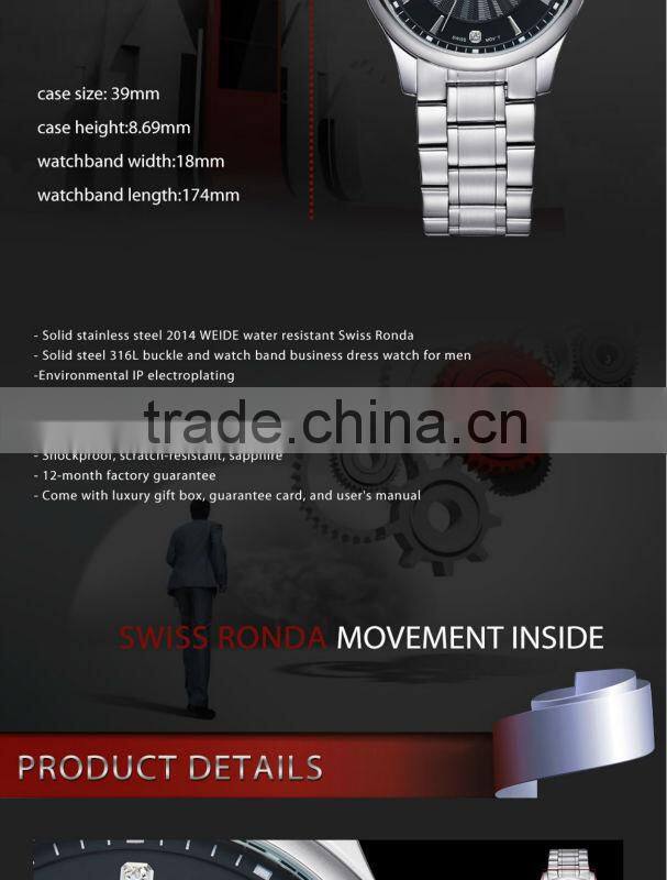 2015 New !!! Weide Best sell fashion big watches for men WG-93005-2