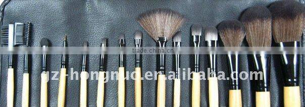 Deluxe Makeup cosmetic Brush Set/15 pcs/One Case HN1068