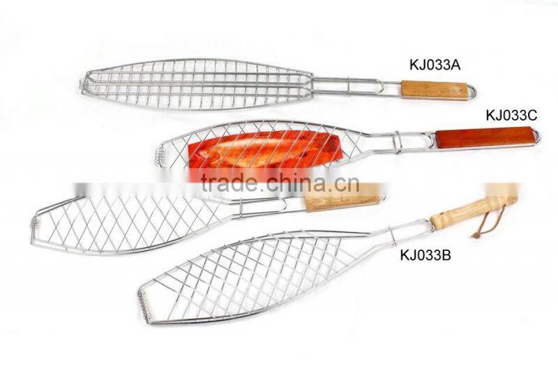 BBQ Tools Meshes Folder Fish Clip Grilled Fish Net Barbecue Grills