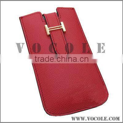 various color genuine leather leather cell phone case