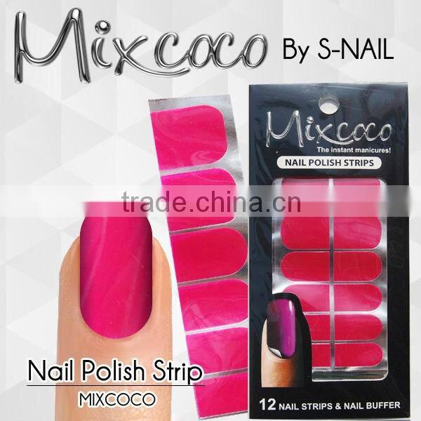 cheap high quality Mixcoco prefessional nail sticker /nail art design/best selling 2016 nail polish sticker
