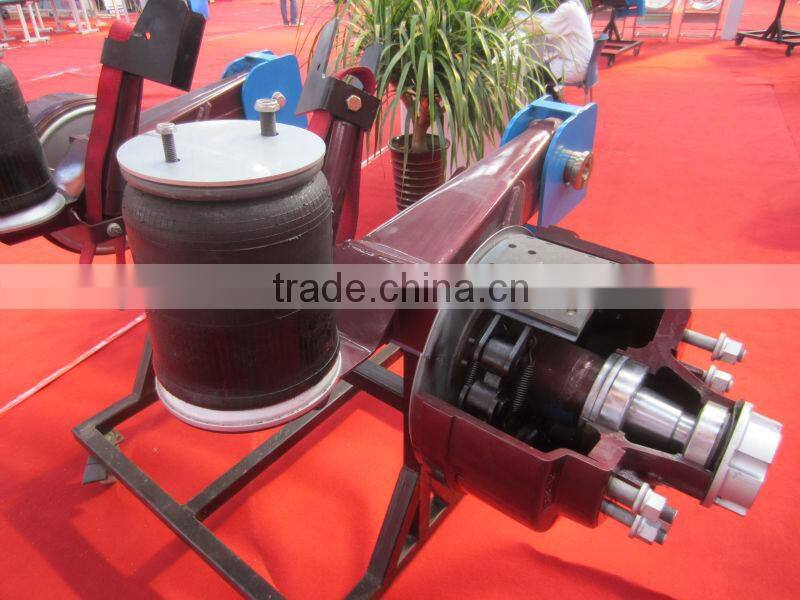 Semi trailer air bag suspension