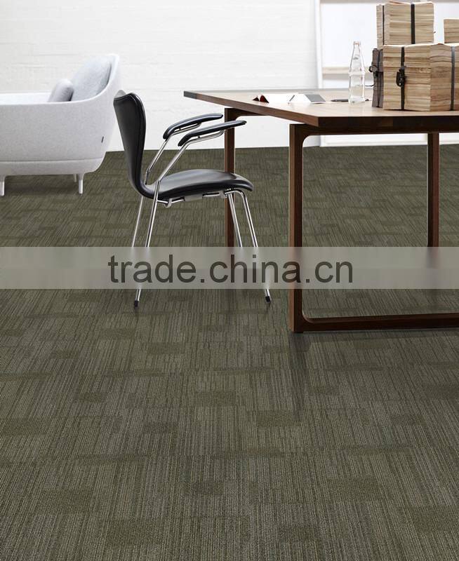 Multi level loop pvc vinyl carpet for office with customized design