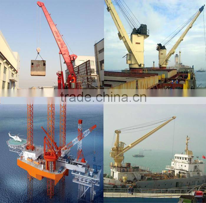 Hydraulic deck crane