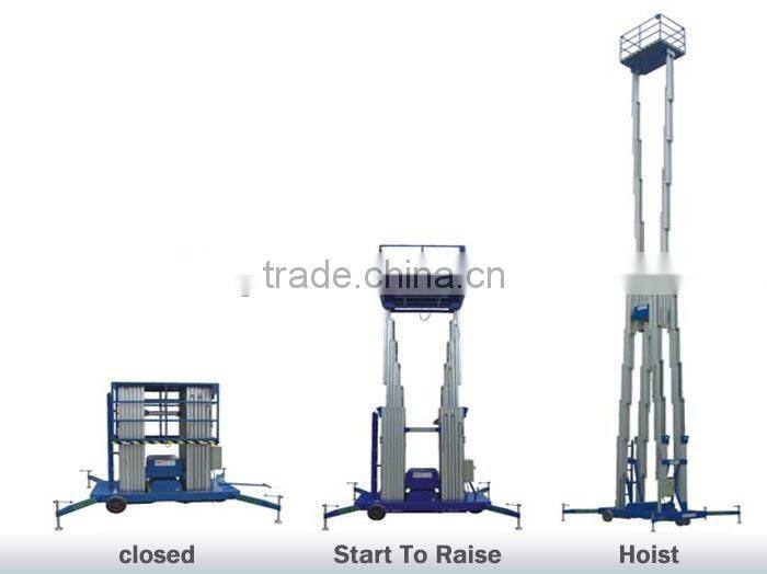 12m aluminium hydraulic alloy lifting platforms