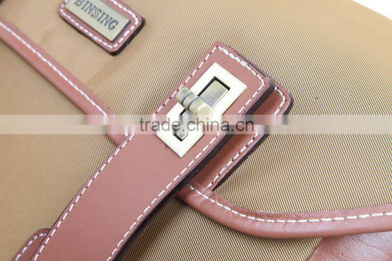 BinSing Polyester with Leather trim Dslr Camera M Shoulder bag
