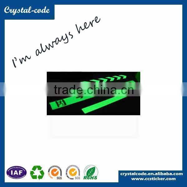 China supplier new products glow in the dark fluorescent alphabet sticker paper