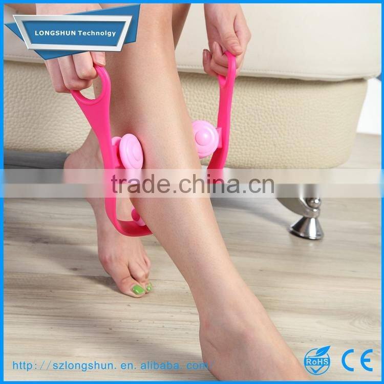 U-Shape Plastic leg massager,pedicure thighs and legs roller massager