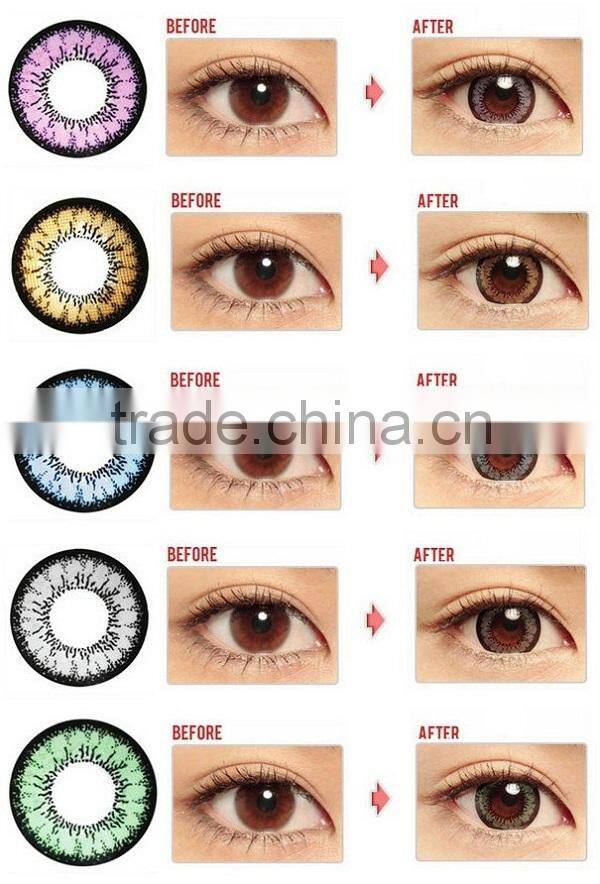 2014 New arrival authentic GEO XCH series 622 blue color cosmetic contact lens made in korea by GEO Medical