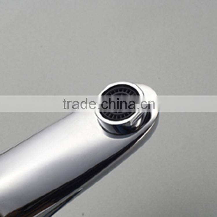 QL-0582 hot and cold brass polished nickel bathroom basin faucet mixer