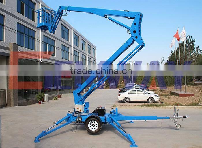 Top rated hydraulic tow behind cherry picker for sale