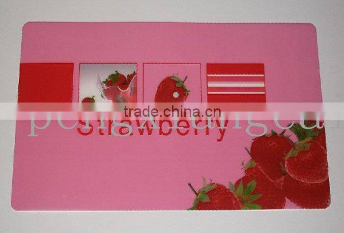 plastic fruit design tablemat