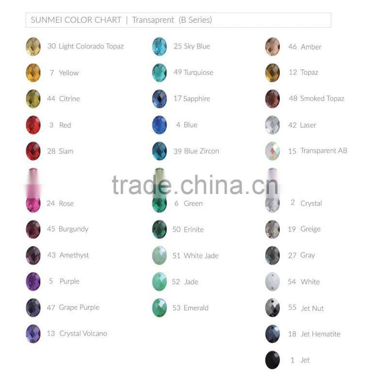 Professional sewing accessory ab crystal rhinestone banding trimming loose pointed back rhinestones directly sale made in Taiwan