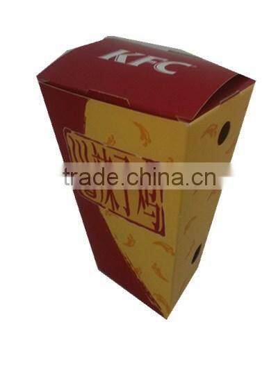 customize fried chicken box popcorn take away box