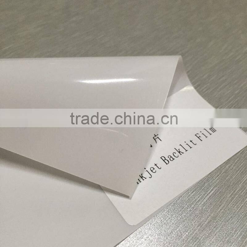 Inkjet Media Coated Matte Backlit PET Film
