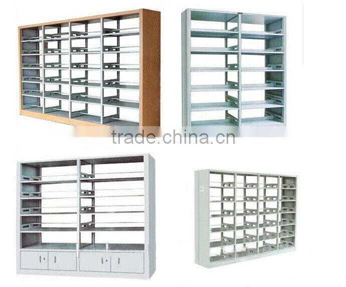 School library furniture cold rolled steel book stairs and bookends for library
