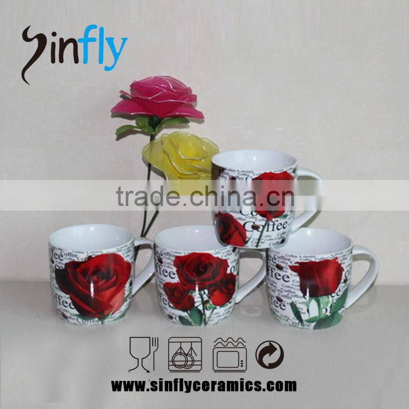 Hot selling 11OZ custome decal ceramic mugs christmas mug