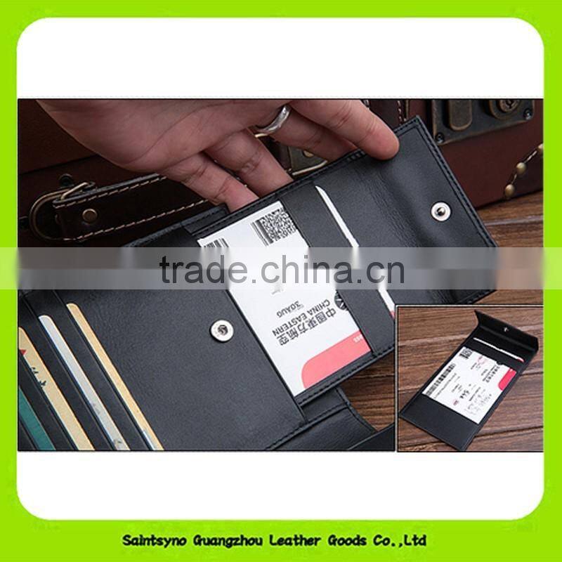 16233 China Supplier Nice Design Brown Leather Custom Passport Holder