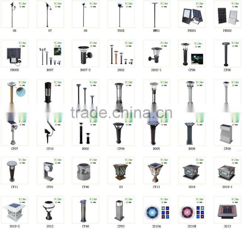 Aluminum 7w solar panel portable led outdoor solar flood light for garage (JR-PB001)