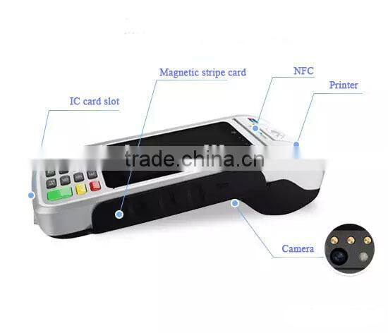 Android Handheld POS with RFID,GPRS,Printer,Camera