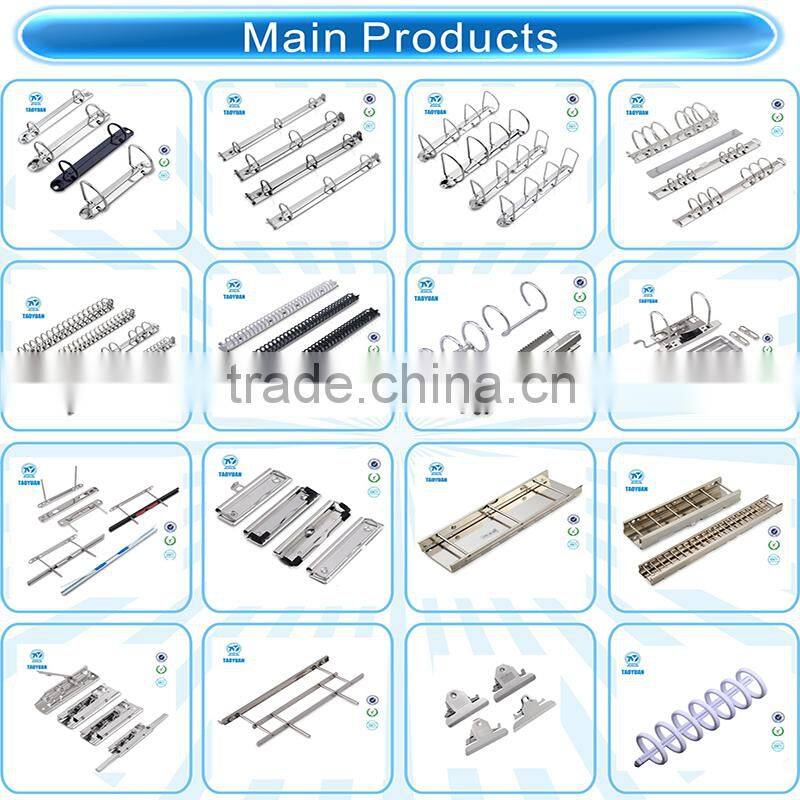 White/Black plastic 7/9 holes ring binder clip wholesale